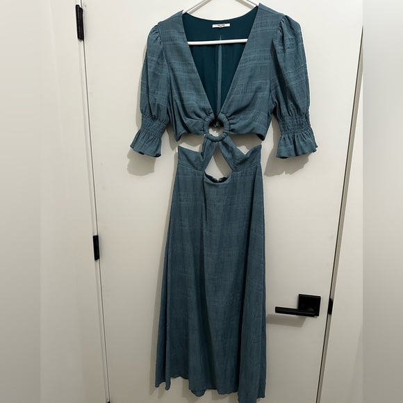 Nanette Midi Dress in Dusty Blue by Tularosa - Picture 7 of 9